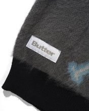 Afbeelding in Gallery-weergave laden, BUTTER GOODS - &quot;BEETLE&quot; ZIP-THRU KNIT SWEATER (BLACK)
