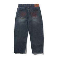 Afbeelding in Gallery-weergave laden, BUTTER GOODS - &quot;BLOTCH&quot; DENIM PANTS (STREAKY NAVY)
