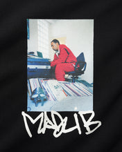 Cargar imagen en el visor de la galería, BUTTER GOODS X MADLIB - "BOMB SHELTER" T-SHIRT (BLACK)
