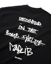 Cargar imagen en el visor de la galería, BUTTER GOODS X MADLIB - "BOMB SHELTER" T-SHIRT (BLACK)
