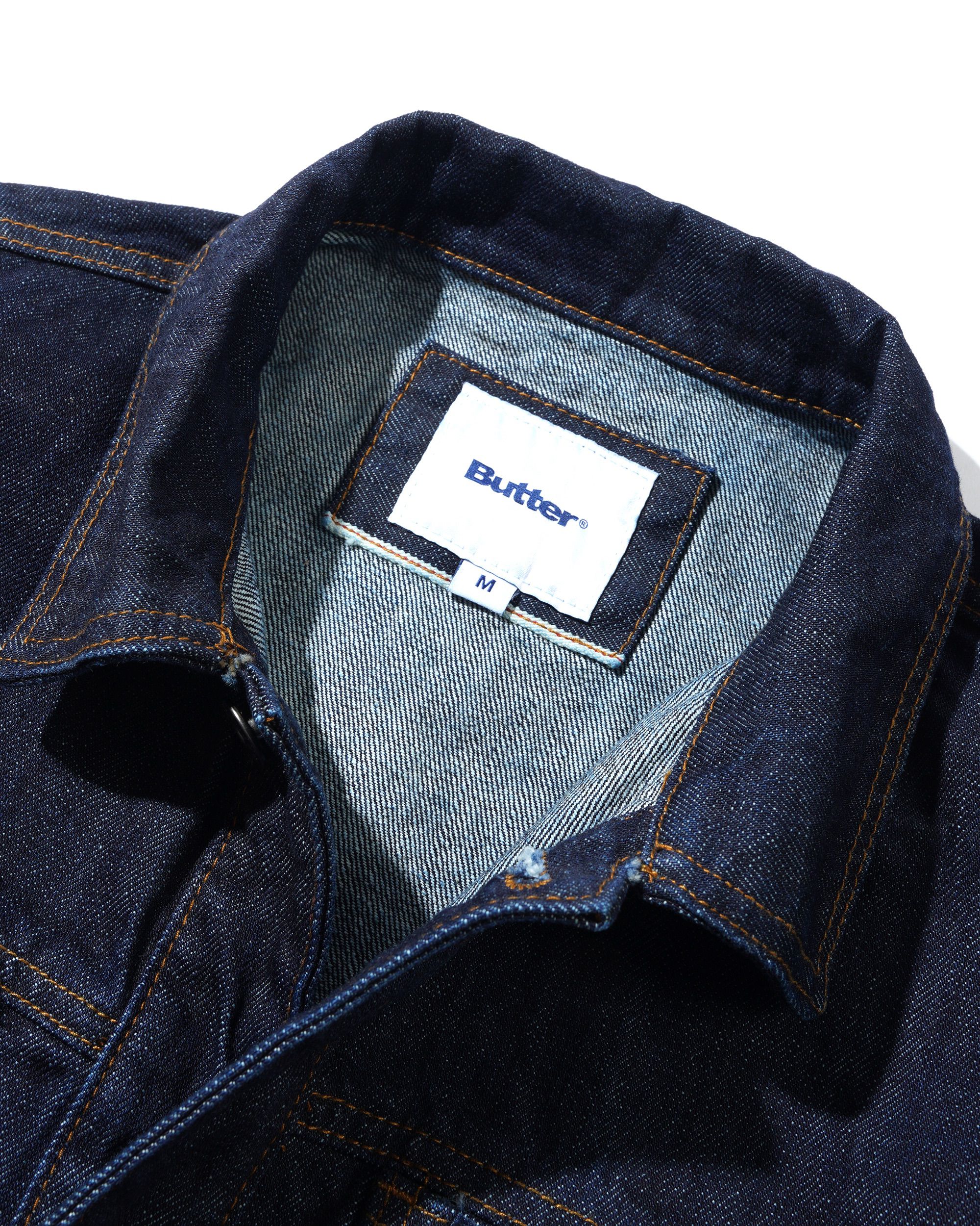 "BULL" SELVEDGE DENIM JACKET (RAW INDIGO)-5