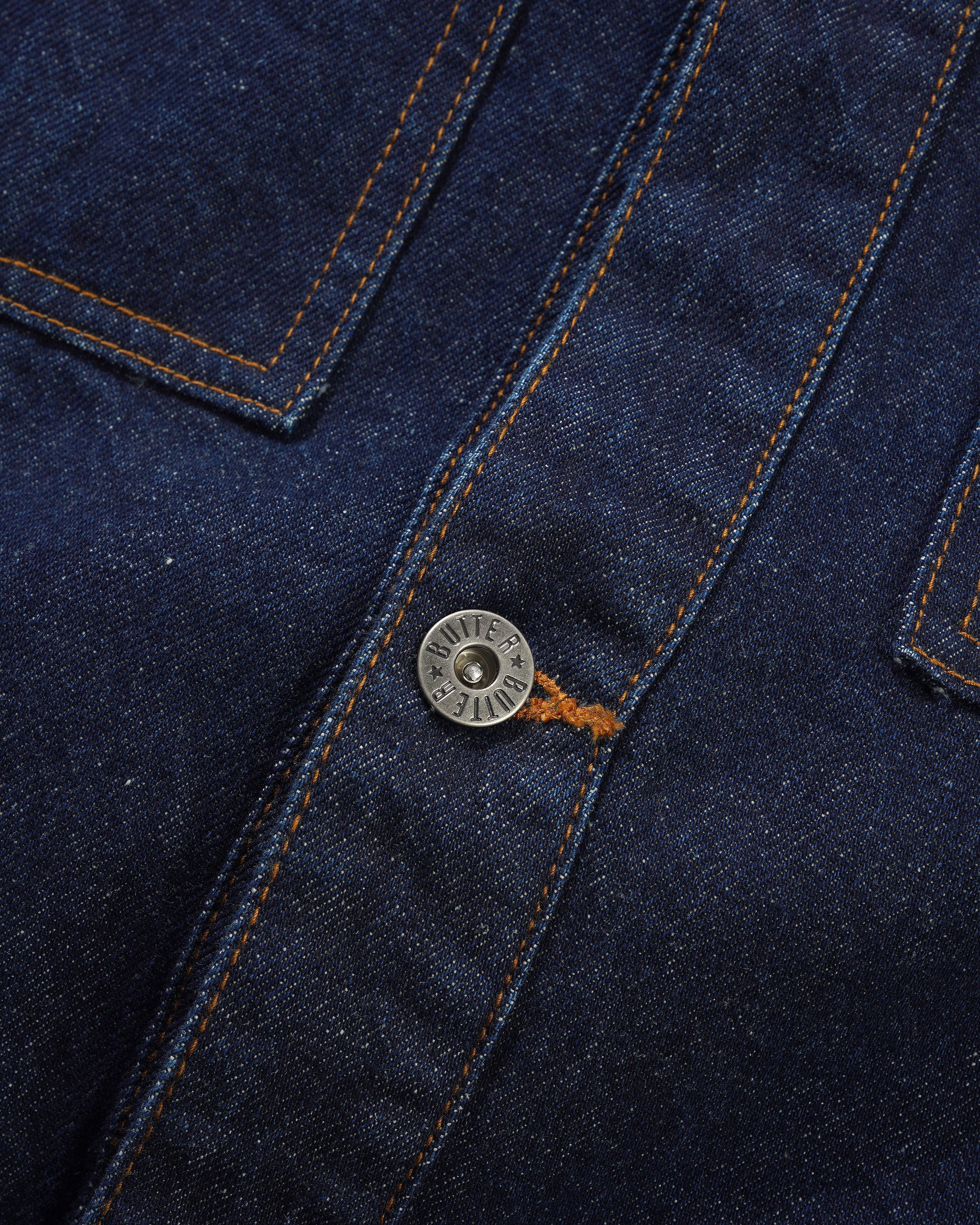 "BULL" SELVEDGE DENIM JACKET (RAW INDIGO)-6