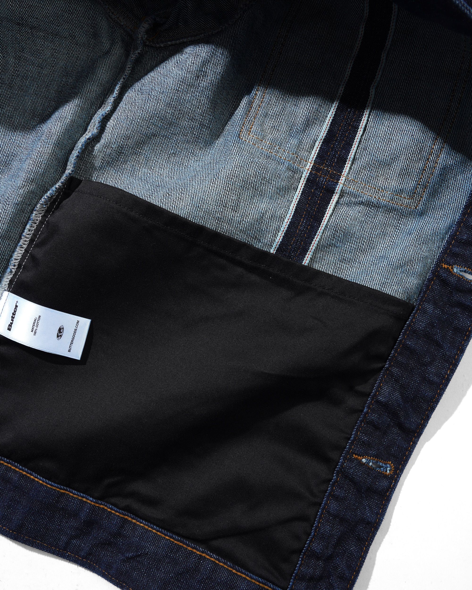 "BULL" SELVEDGE DENIM JACKET (RAW INDIGO)-11