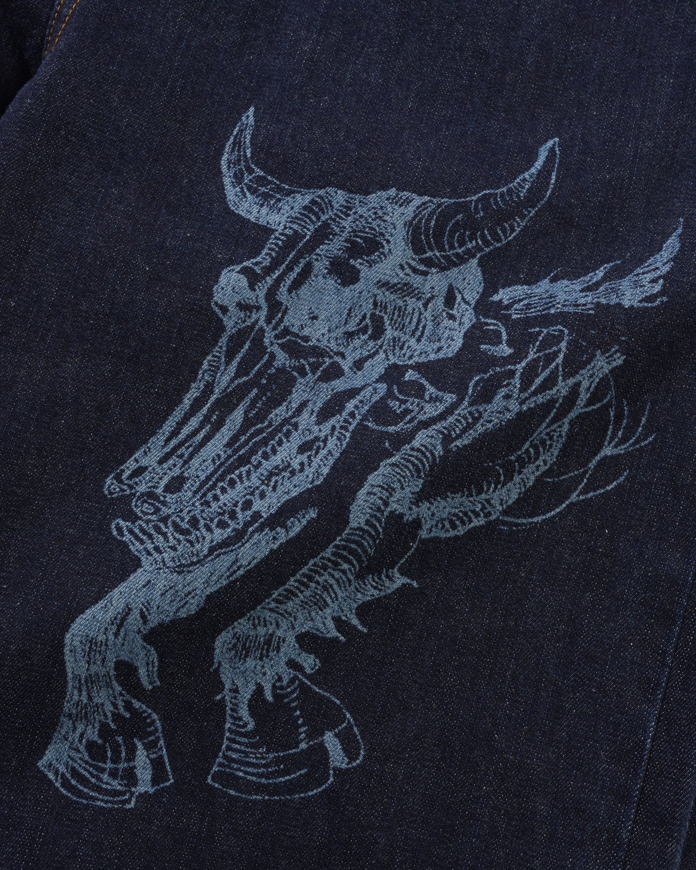 "BULL" SELVEDGE DENIM PANTS (RAW INDIGO)-3