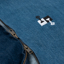 Load image into Gallery viewer, MAGENTA SKATEBOARDS - &quot;CHESS&quot; DENIM JACKET (BLUE DENIM)
