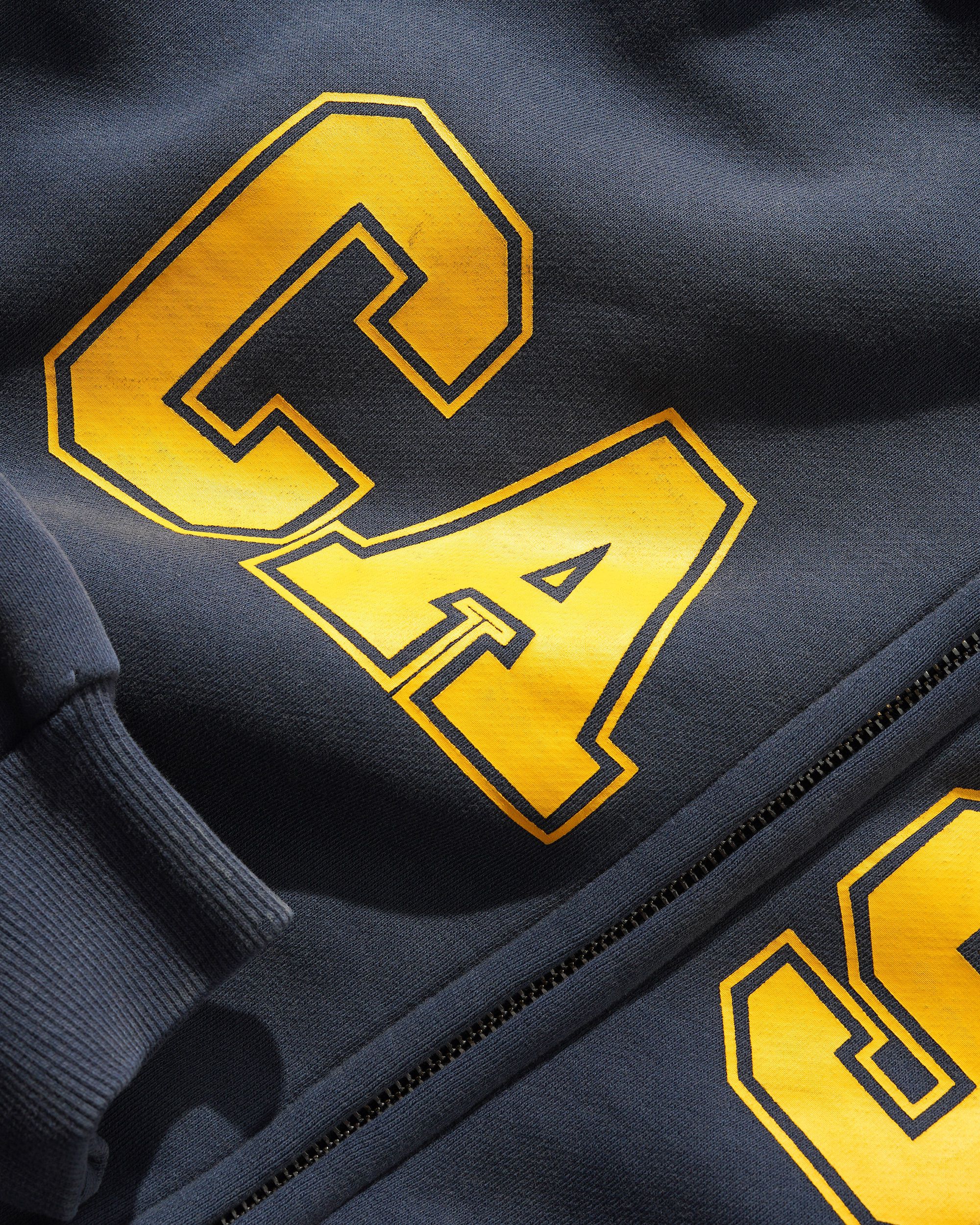 "CAMPUS" ZIP HOODIE (WASHED NAVY)