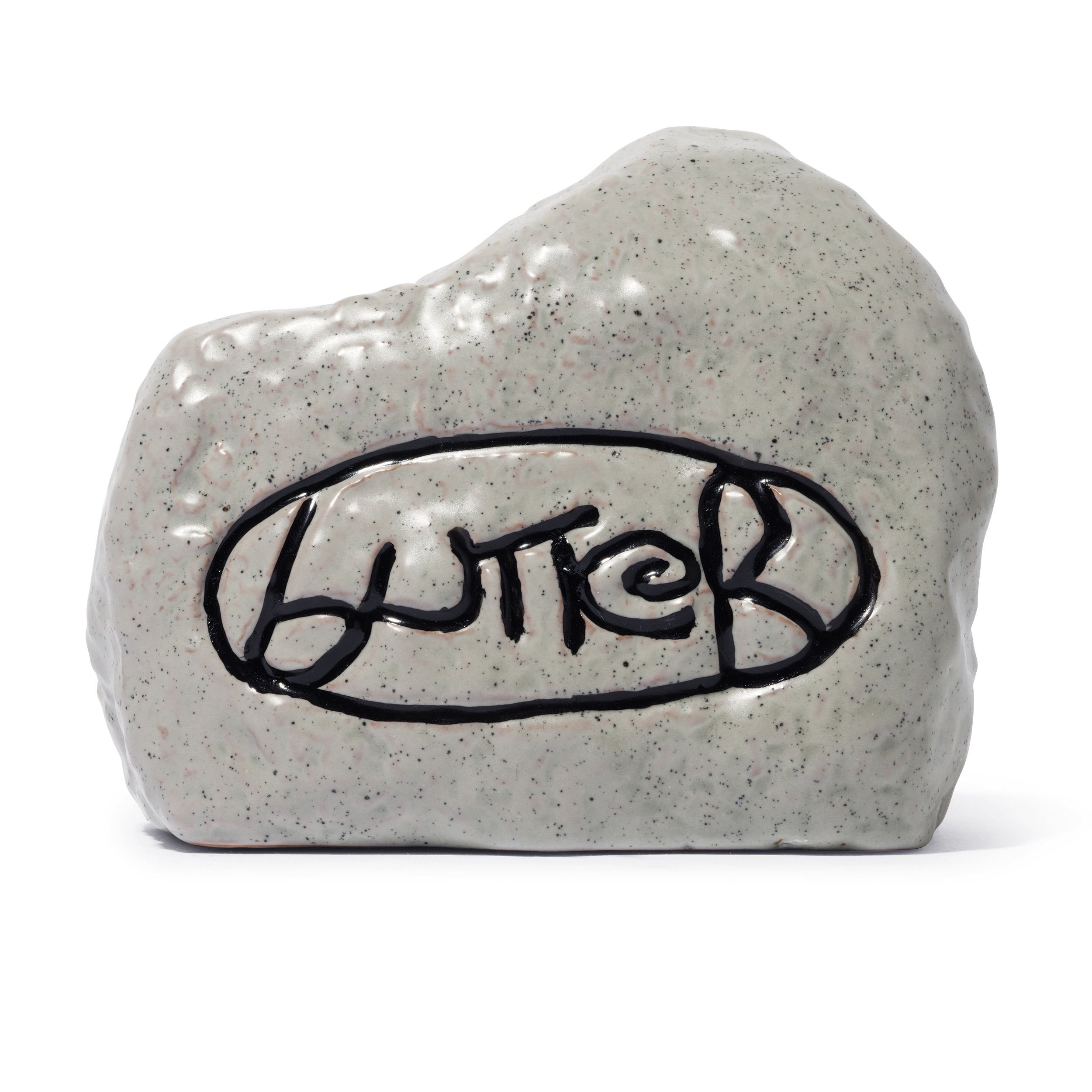 "CERAMIC ROCK" INCENSE HOLDER TRAY (STONE)