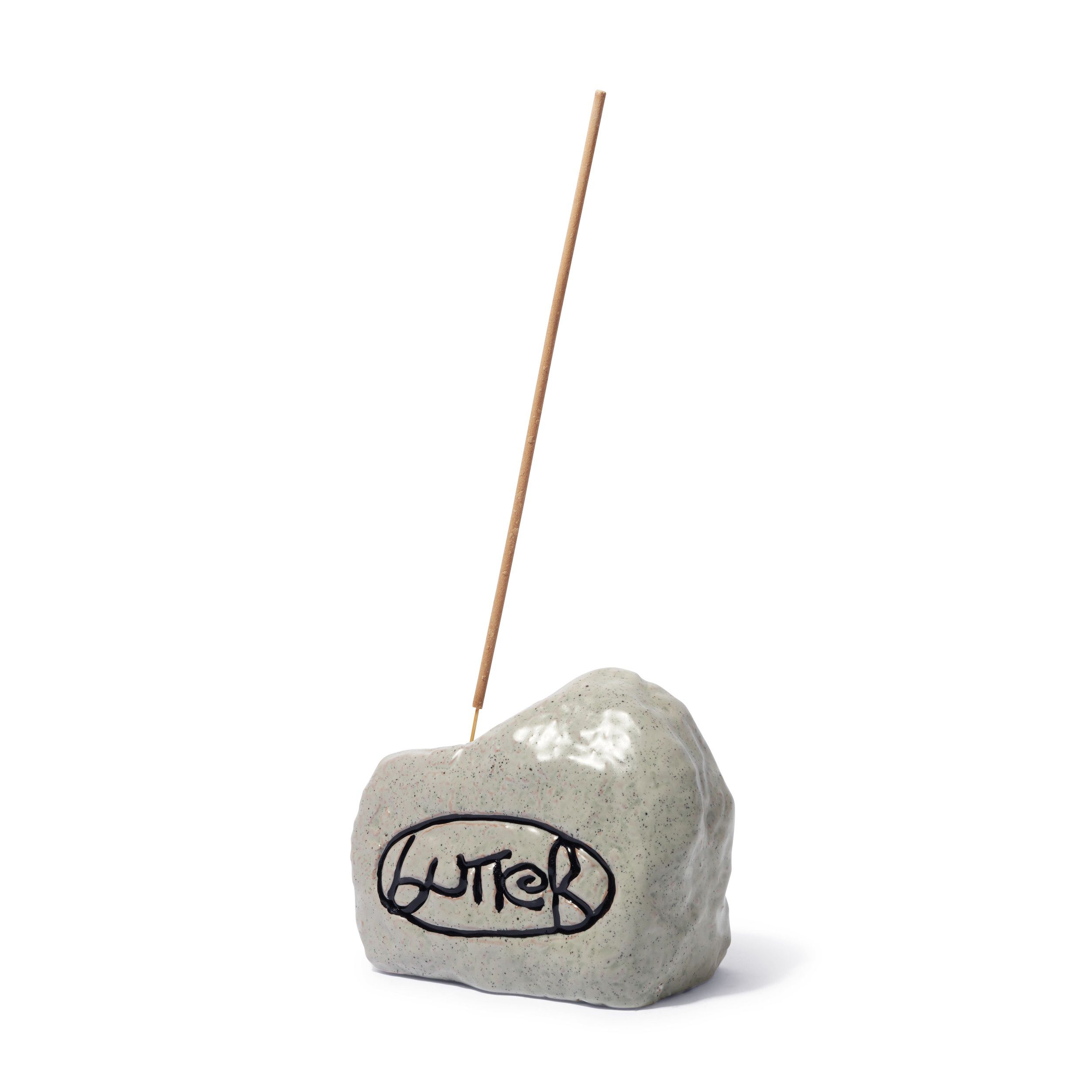 "CERAMIC ROCK" INCENSE HOLDER TRAY (STONE)
