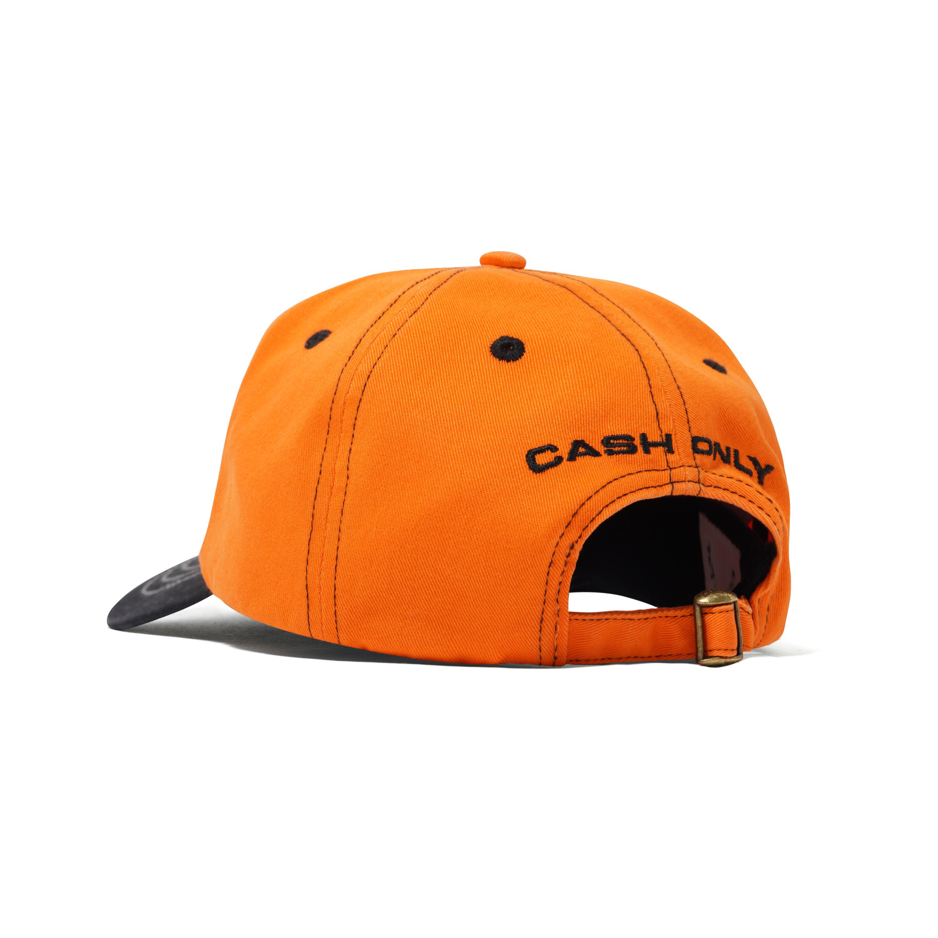 "CHAIN" 5 PANEL HAT (ORANGE/BLACK)