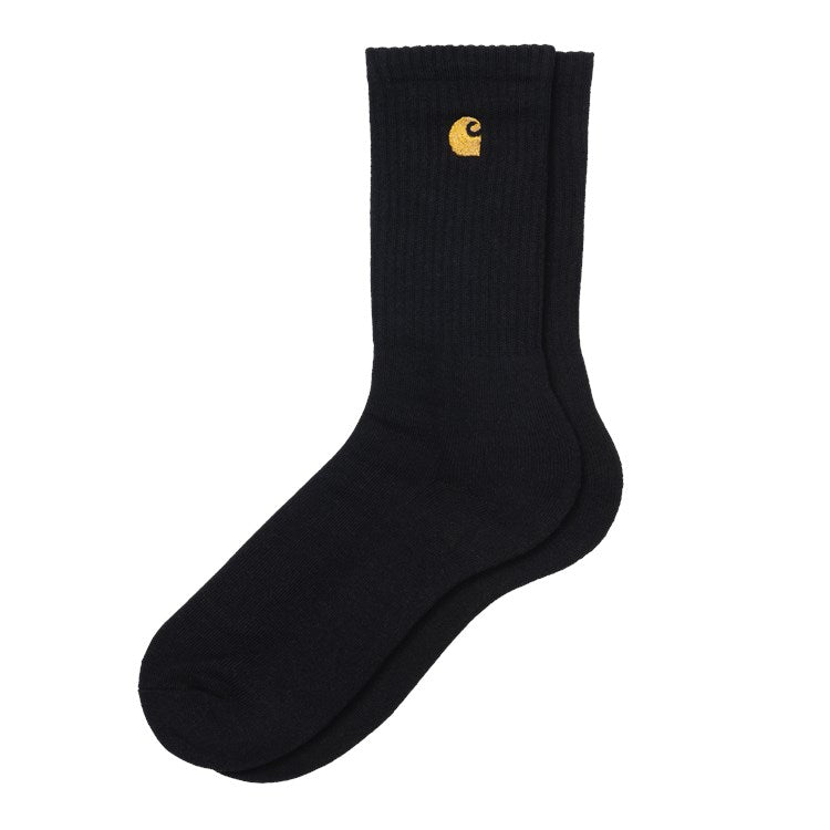 "CHASE" SOCKS (BLACK/GOLD)-1