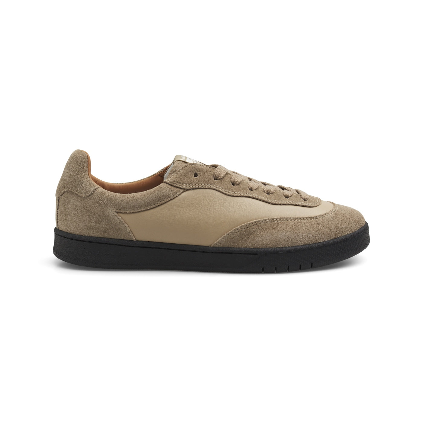 "CM001" SUEDE/LEATHER SHOES - SAFARI/BLACK (SIZE 41 & 42)