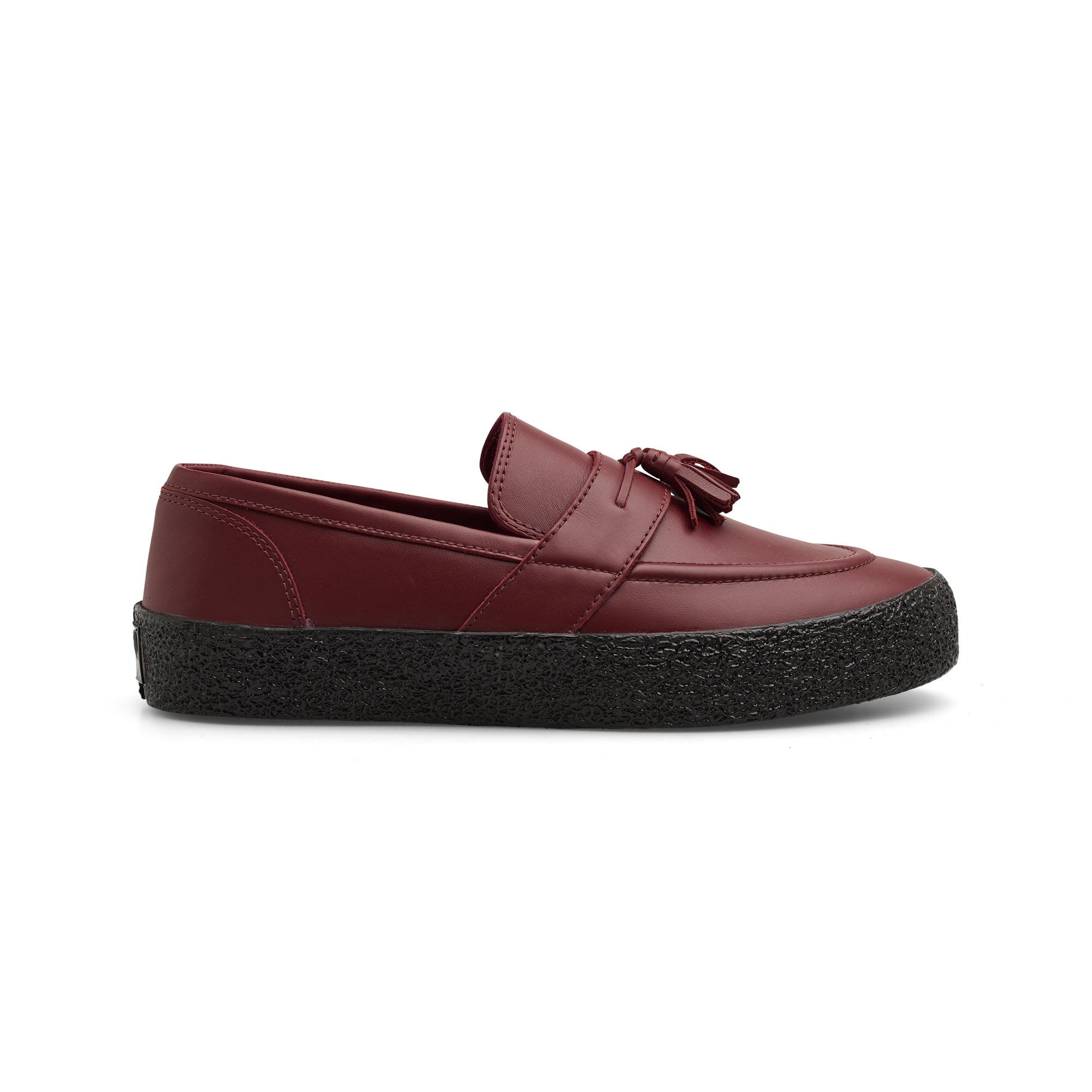 "VM005" LEATHER LOAFER SHOES (OXBLOOD RED/BLACK)