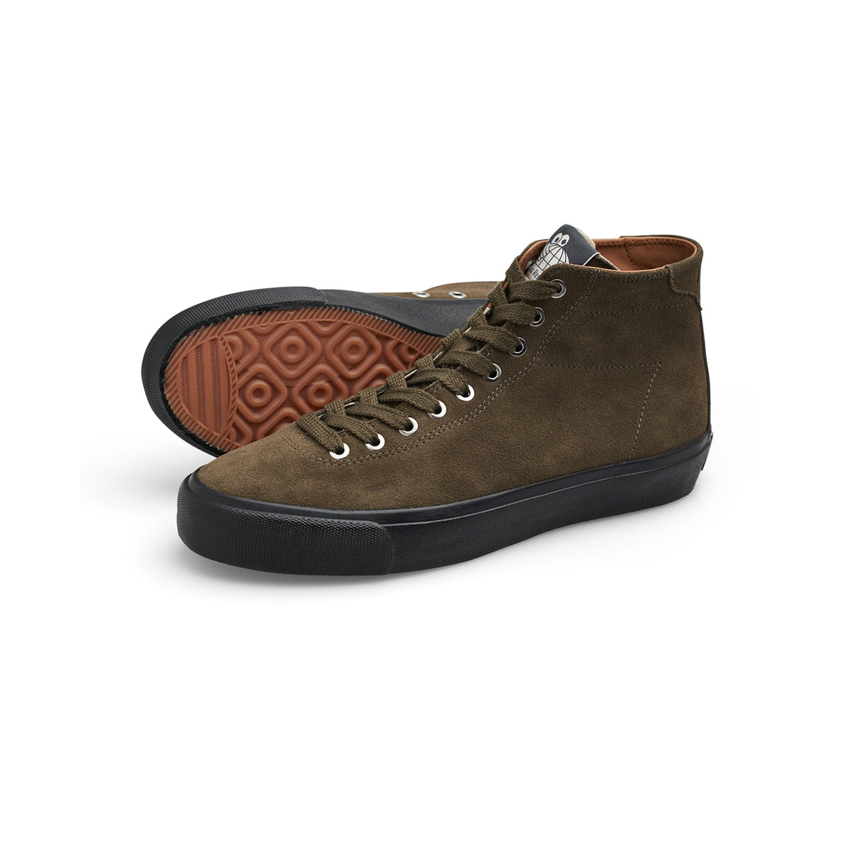 "VM001 HI-UP" SUEDE SHOES (ARMY GREEN/BLACK)-2