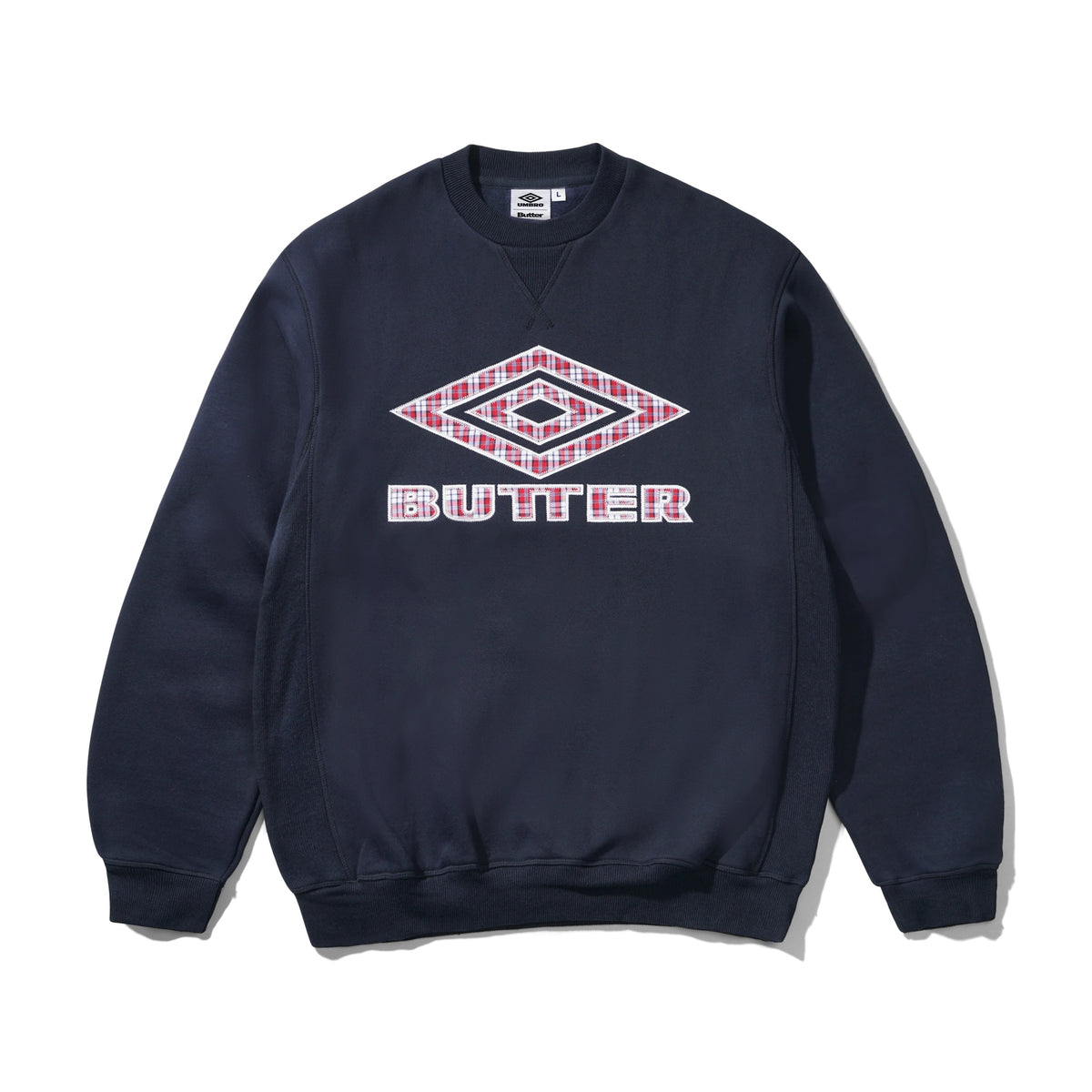 "DIAMOND APPLIQUE" CREWNECK (NAVY)-1