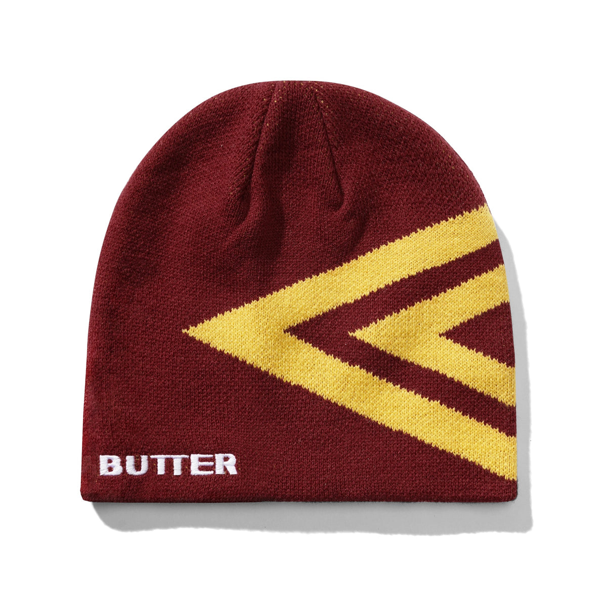 "DIAMOND" SKULLY BEANIE (BURGUNDY)-1