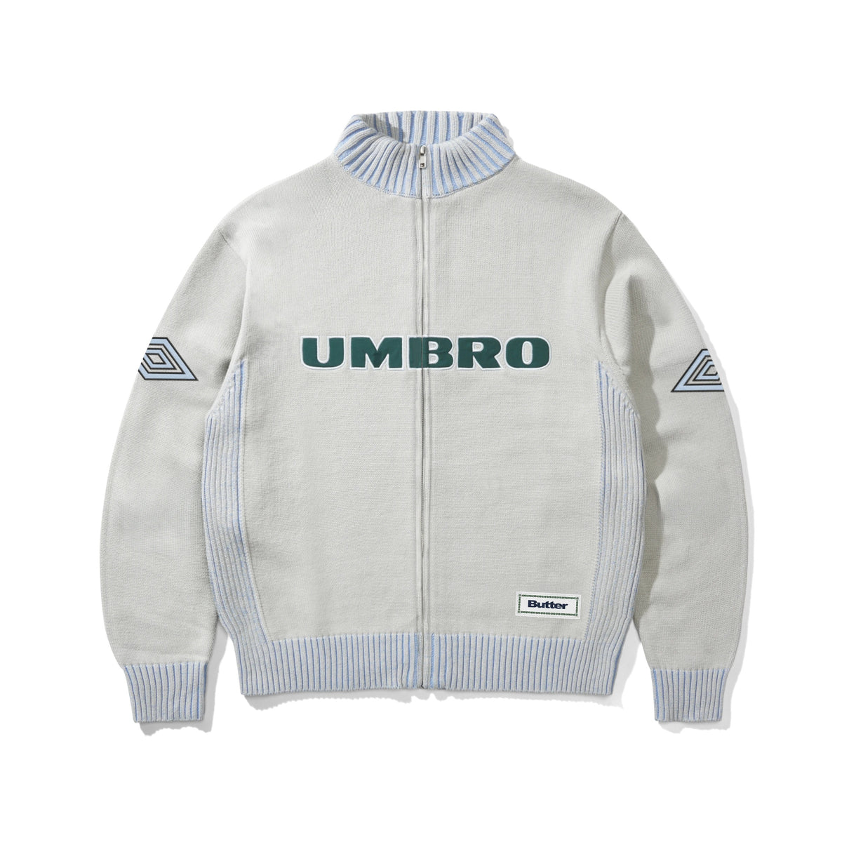 "DIAMOND" ZIP-THRU KNIT (GREY)-1