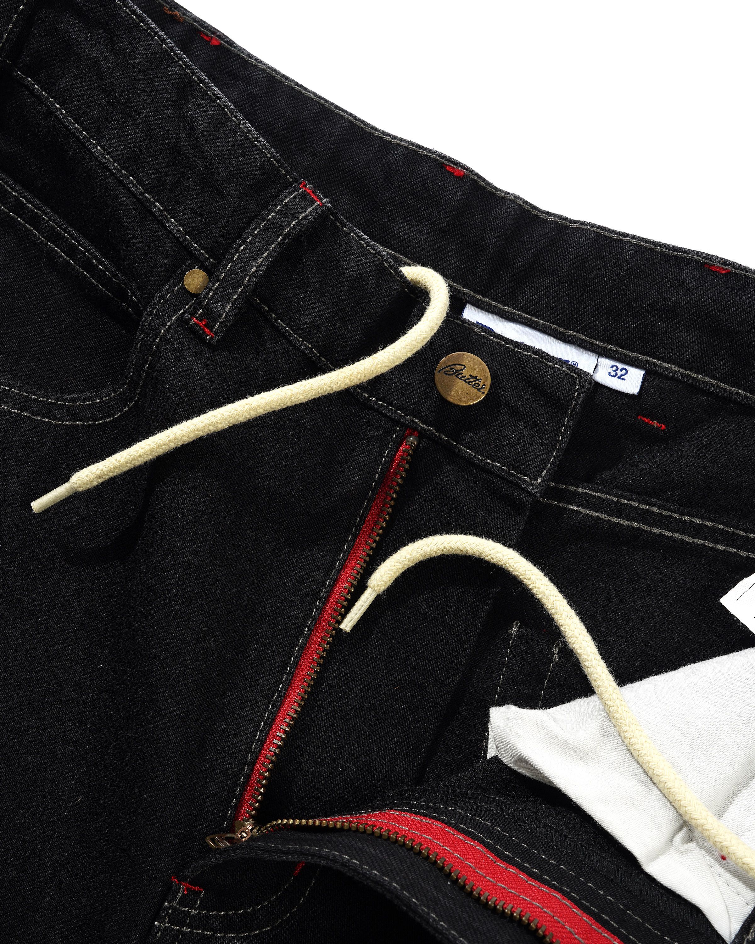 "DRAGON" DENIM PANTS (WASHED BLACK)-6
