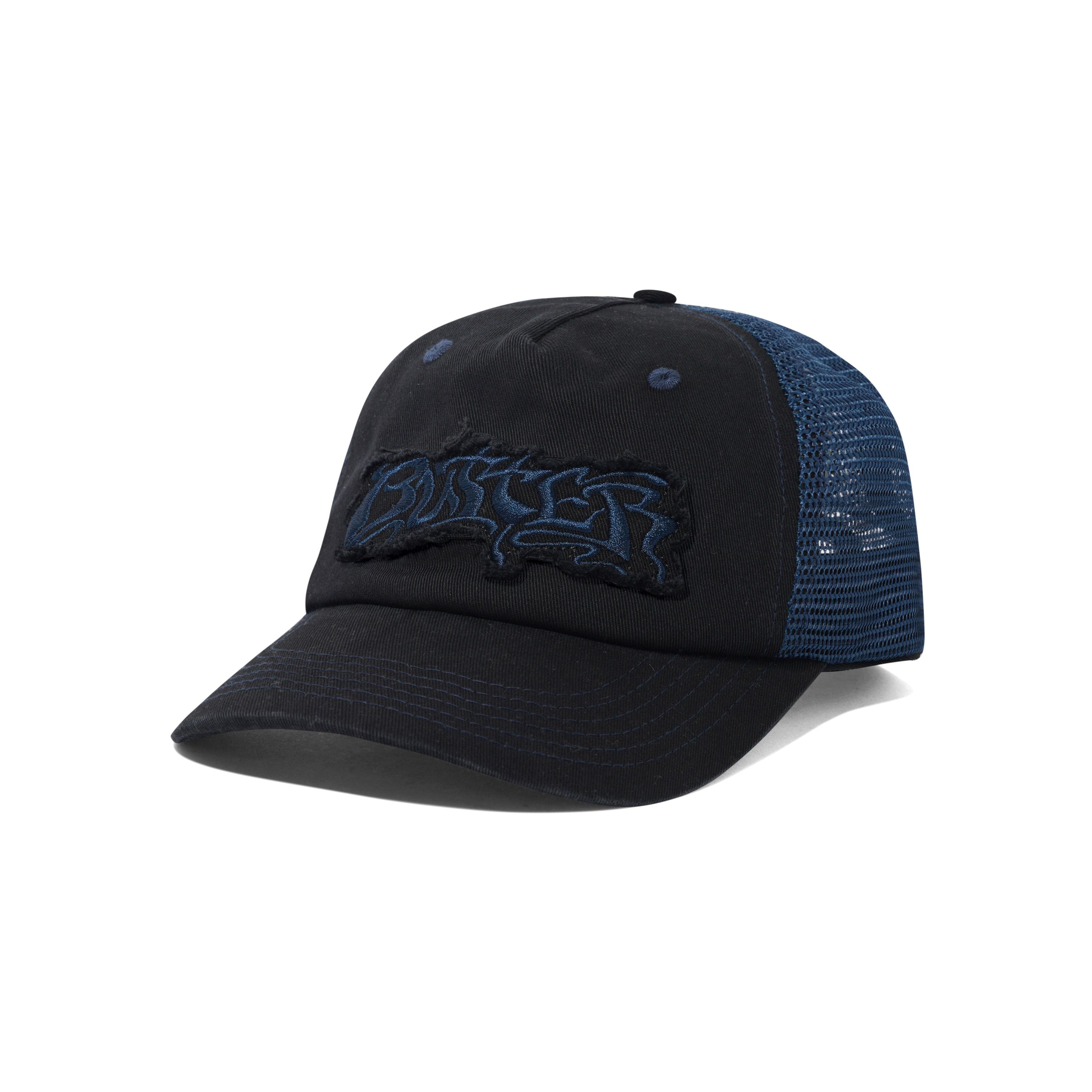 "DRUMMER" TRUCKER HAT (BLACK/NAVY)