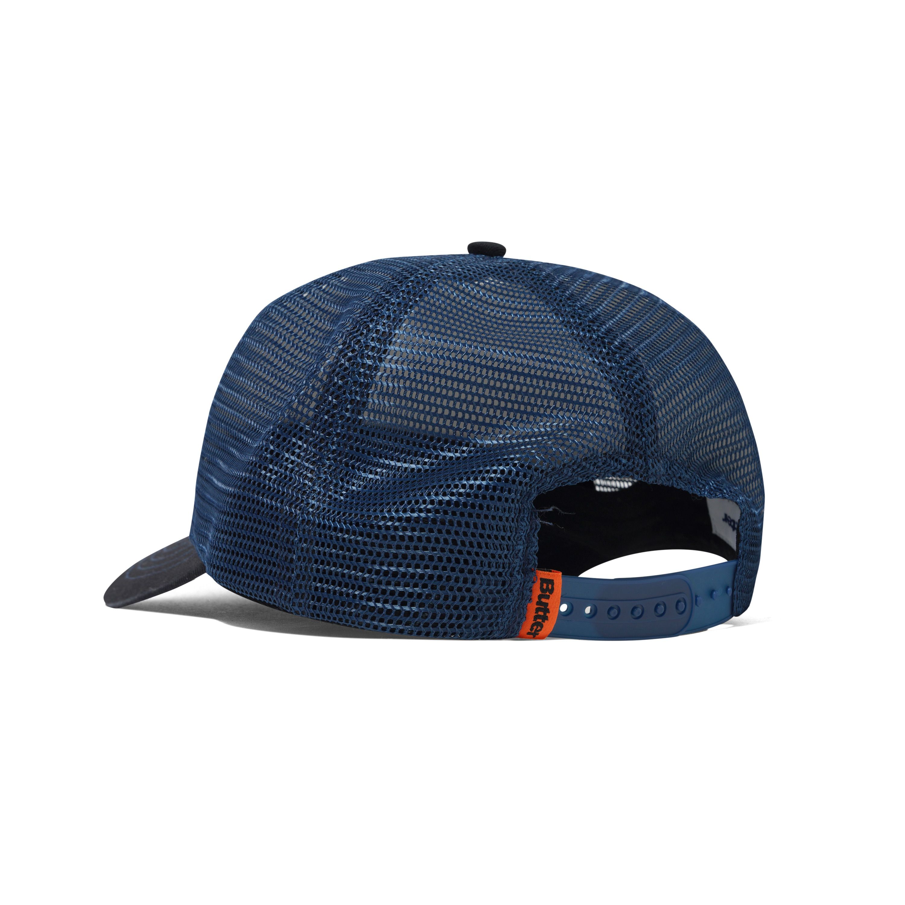 "DRUMMER" TRUCKER HAT (BLACK/NAVY)