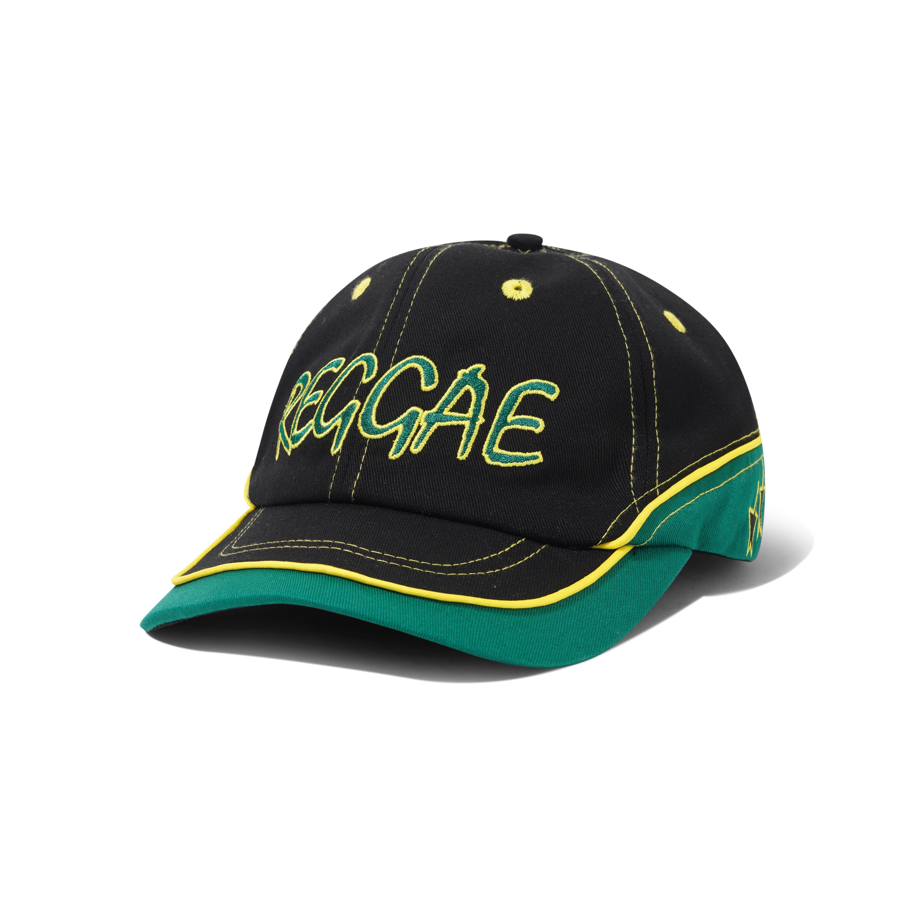 "DUB" 6 PANEL HAT (BLACK/GREEN)