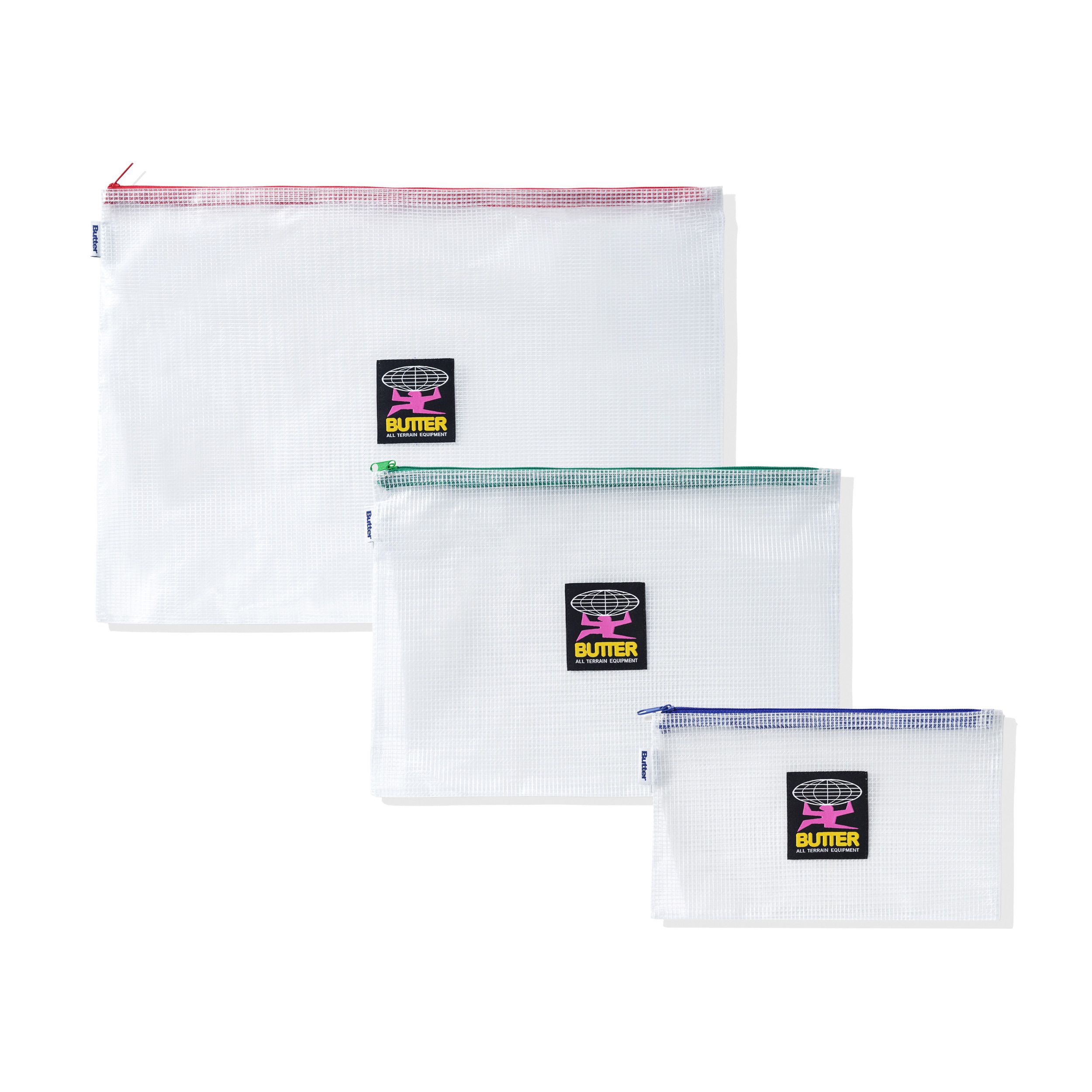 "EQUIPMENT" ORGANISERS (3 PACK - TRANSPARENT)