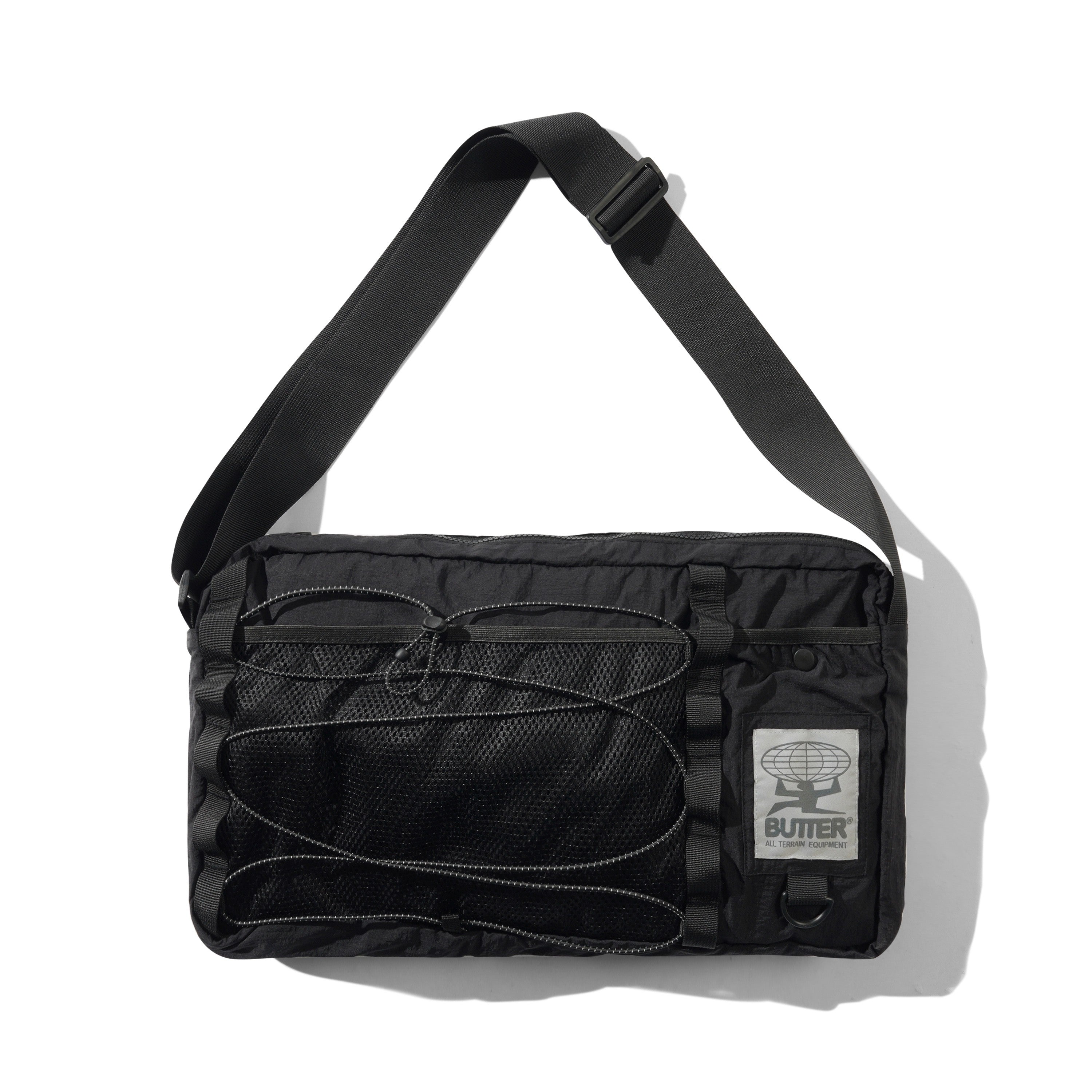 BUTTER GOODS  "EXPRESS" SIDE BAG (BLACK)