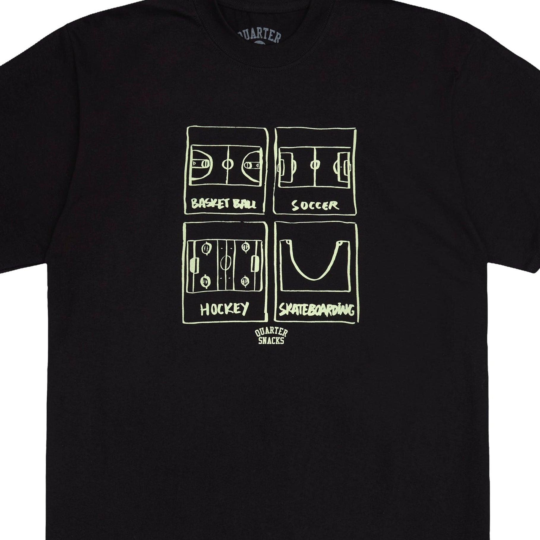 "SPORTS" T-SHIRT (BLACK)