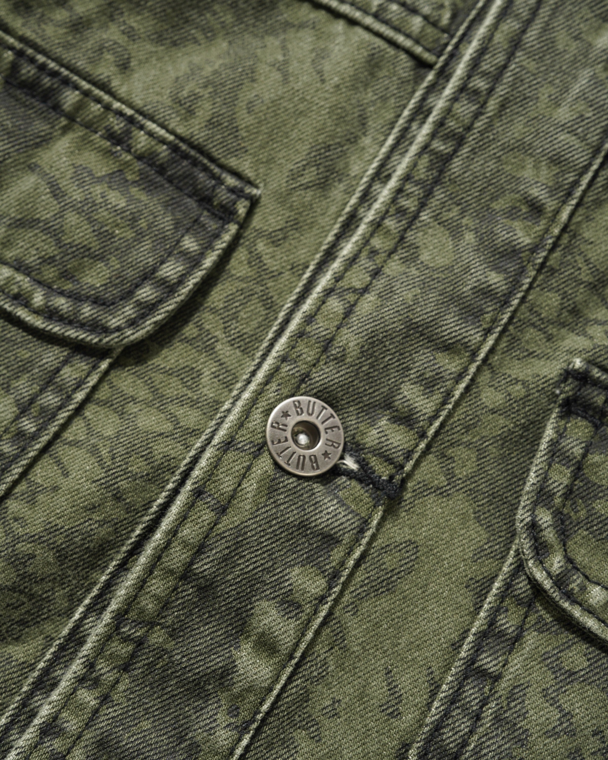 "GARAGE" DENIM JACKET (LOWLAND CAMO)-4