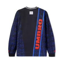 Carica l&#39;immagine nel visualizzatore di Gallery, BUTTER GOODS X UMBRO - &quot;GOALIE&quot; LONGSLEEVE JERSEY (BLACK/BLUE)
