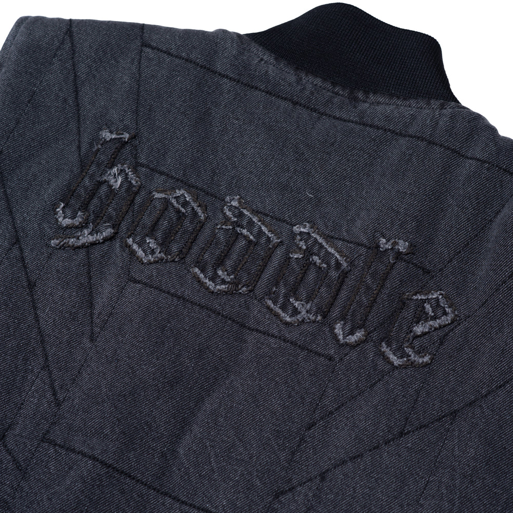 "ZIP UP" CARPENTER VEST (BLACK)-7
