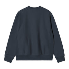 Cargar imagen en el visor de la galería, CARHARTT WIP - "AMERICAN SCRIPT" CREWNECK (DEEP NIGHT)
