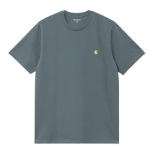 Cargar imagen en el visor de la galería, CARHARTT WIP - "CHASE" T-SHIRT (COZY BLUE/GOLD)
