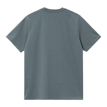 Cargar imagen en el visor de la galería, CARHARTT WIP - "CHASE" T-SHIRT (COZY BLUE/GOLD)
