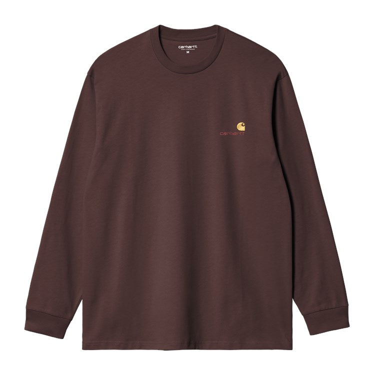 "AMERICAN SCRIPT" LONGSLEEVE (PALISANDER)