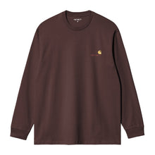 Load image into Gallery viewer, CARHARTT WIP - &quot;AMERICAN SCRIPT&quot; LONGSLEEVE (PALISANDER)

