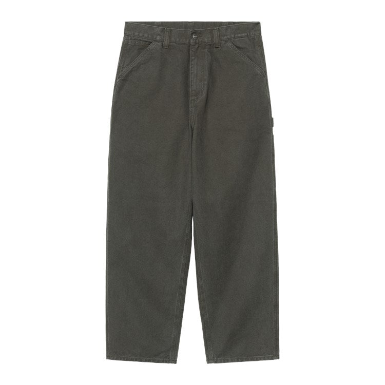 CARHARTT WIP - "OG SINGLE KNEE" CANVAS PANTS (OXIDE GREEN STONE WASHED)