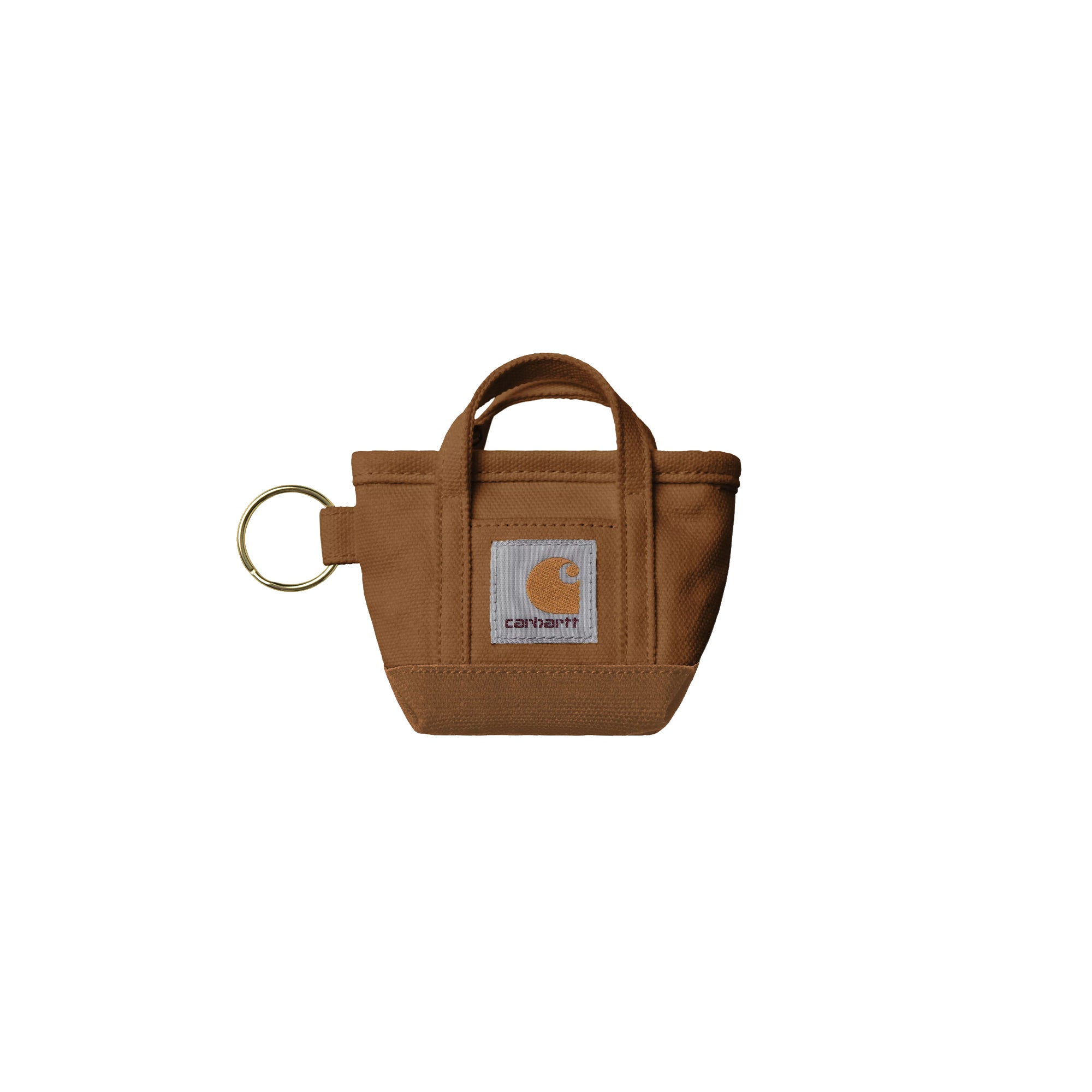 "MINI TOTE BAG" KEYCHAIN (HAMILTON BROWN)