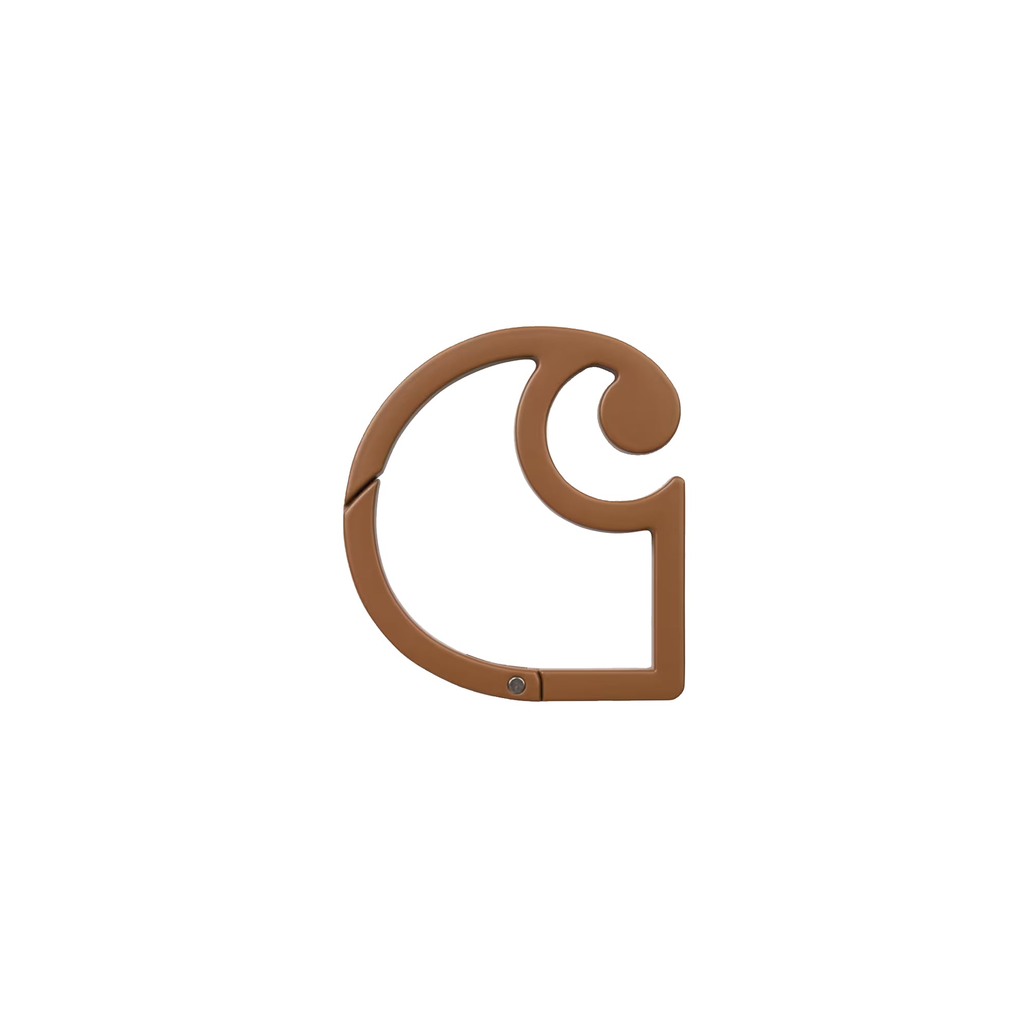 "C-LOGO" CARABINER (BROWN)