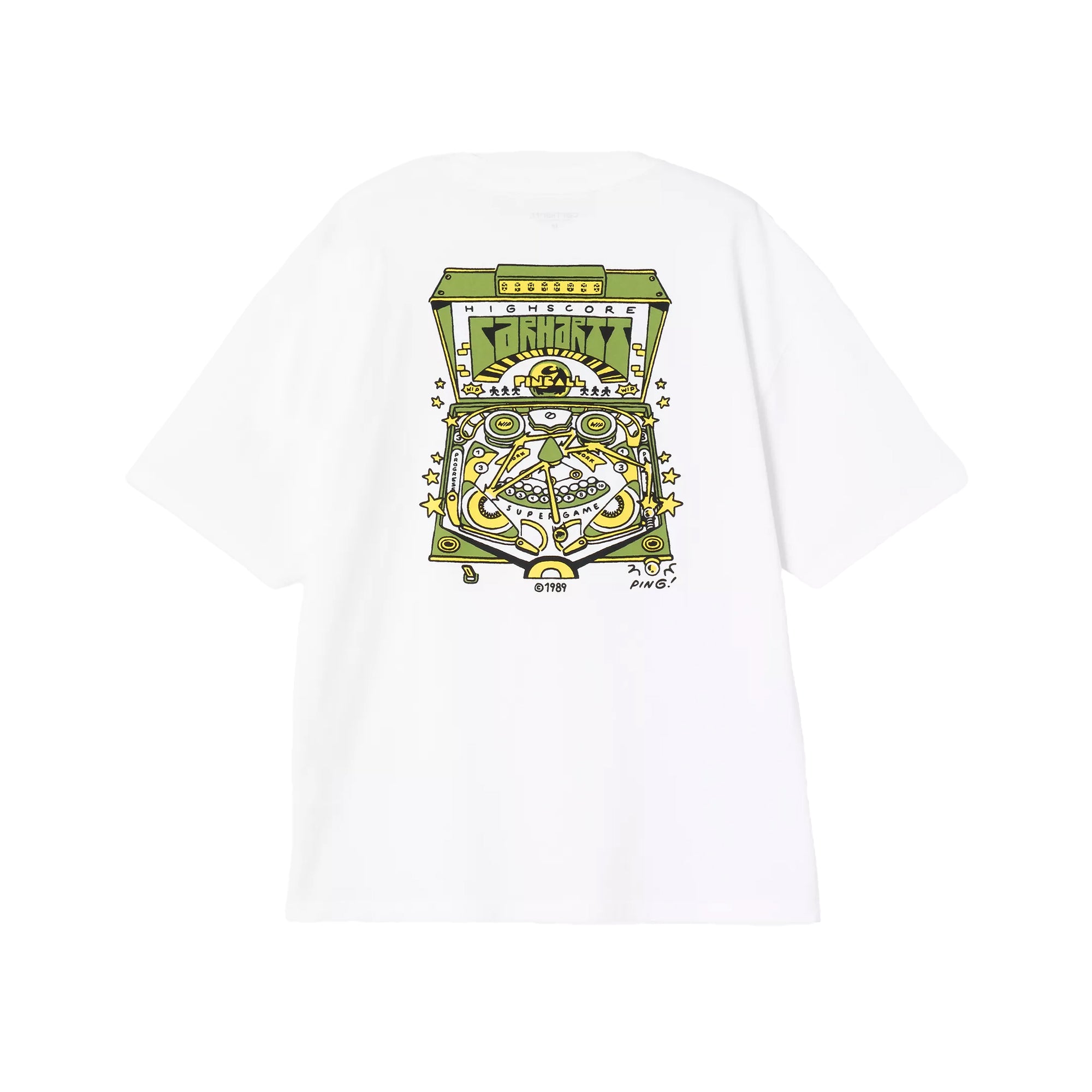 "PINBALL" T-SHIRT (WHITE)