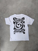 Load image into Gallery viewer, JEAN JAQUES - &quot;SPIRAL SMILE&quot; T-SHIRT (WHITE - SIZE XL)
