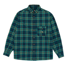 Charger l&#39;image dans la galerie, MAGENTA SKATEBOARDS - &quot;JAZZ&quot; FLANNEL SHIRT (GREEN CHECKERED)
