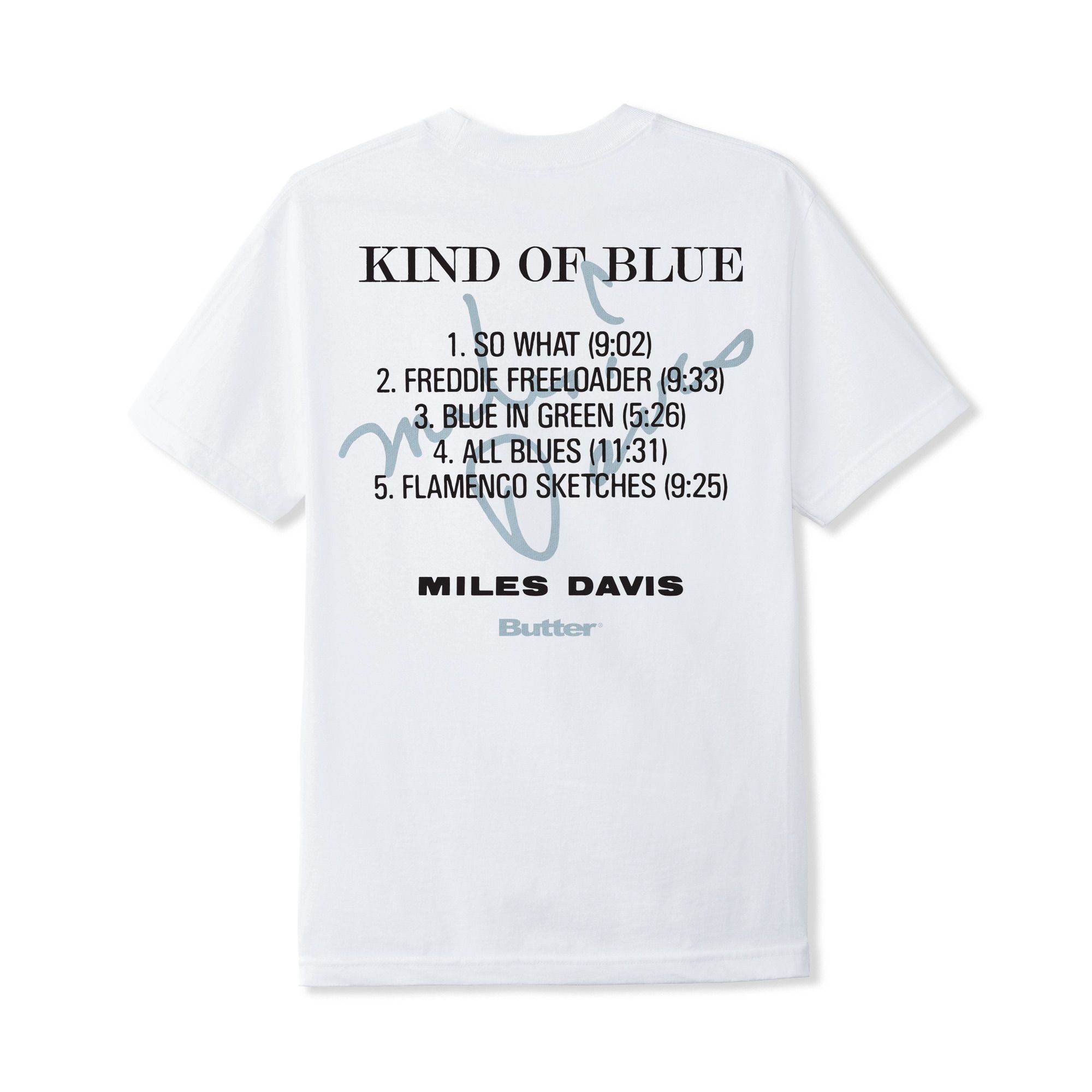 "KIND OF BLUE" T-SHIRT (WHITE)