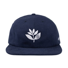 Load image into Gallery viewer, MAGENTA SKATEBOARDS - &quot;LEAGUE&quot; 6 PANEL HAT (NAVY BLUE)
