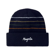 Load image into Gallery viewer, MAGENTA SKATEBOARDS - &quot;LINES&quot; BEANIE (BLACK)
