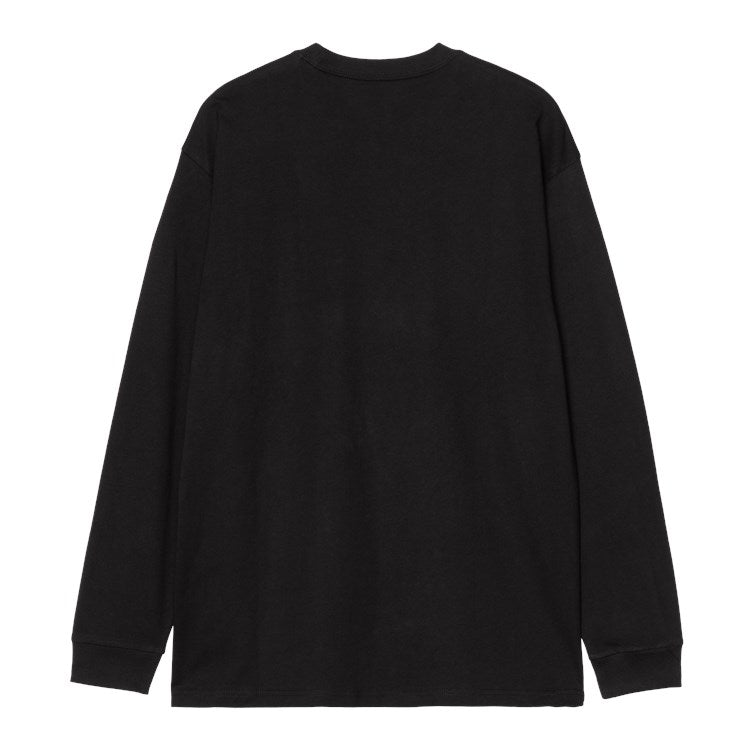 "HEART" LONGSLEEVE POCKET T-SHIRT (BLACK)