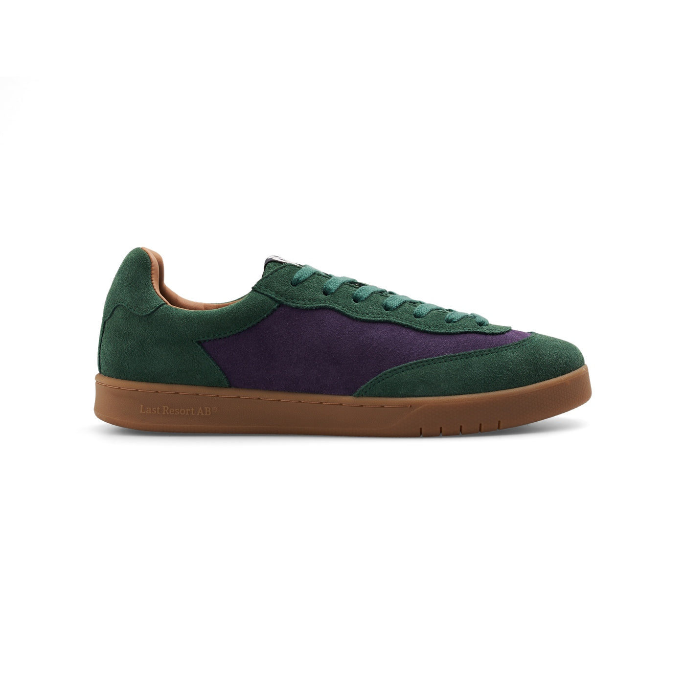 "CM001" SUEDE SHOES (ELM GREEN/LOGANBERRY/GUM)