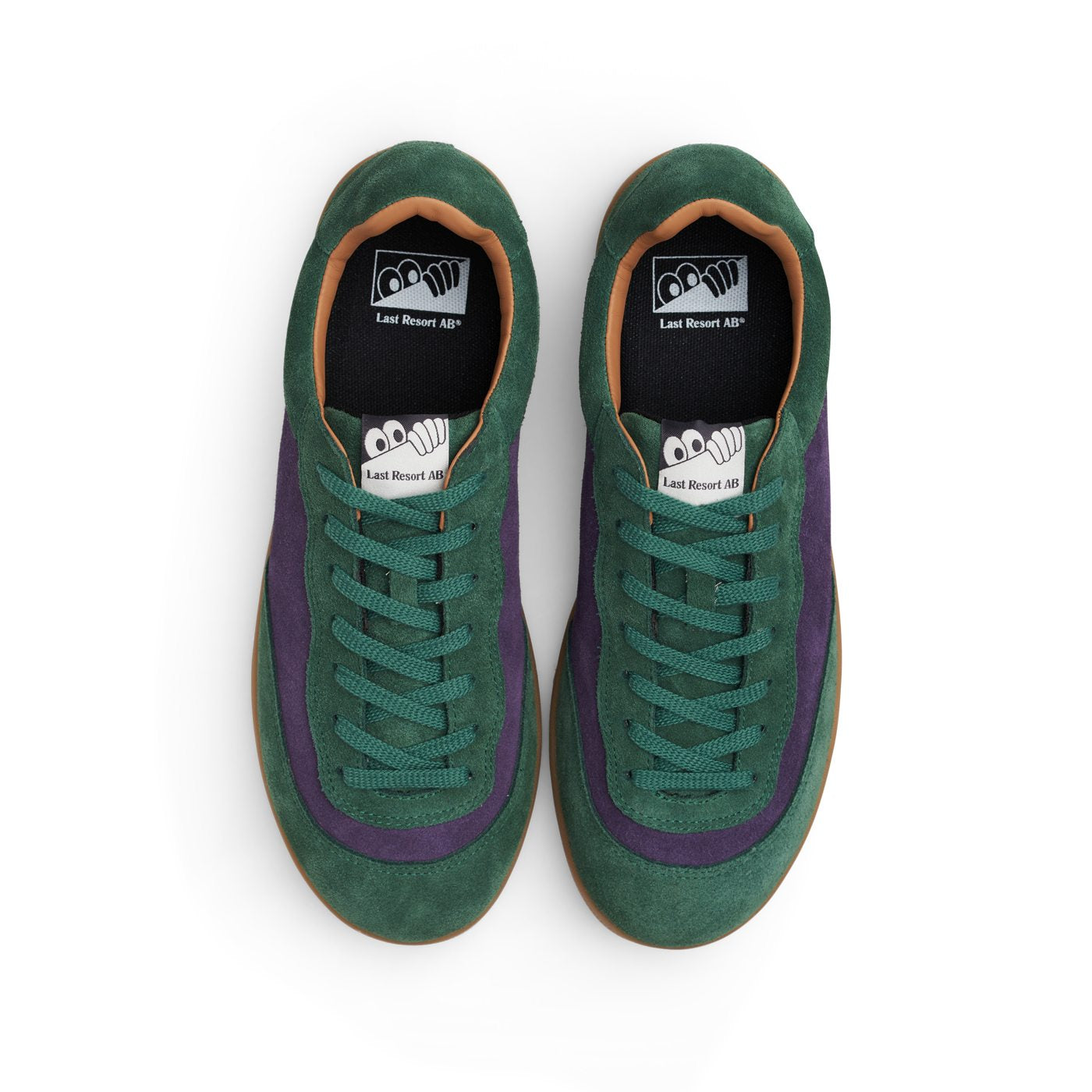"CM001" SUEDE SHOES (ELM GREEN/LOGANBERRY/GUM)-4