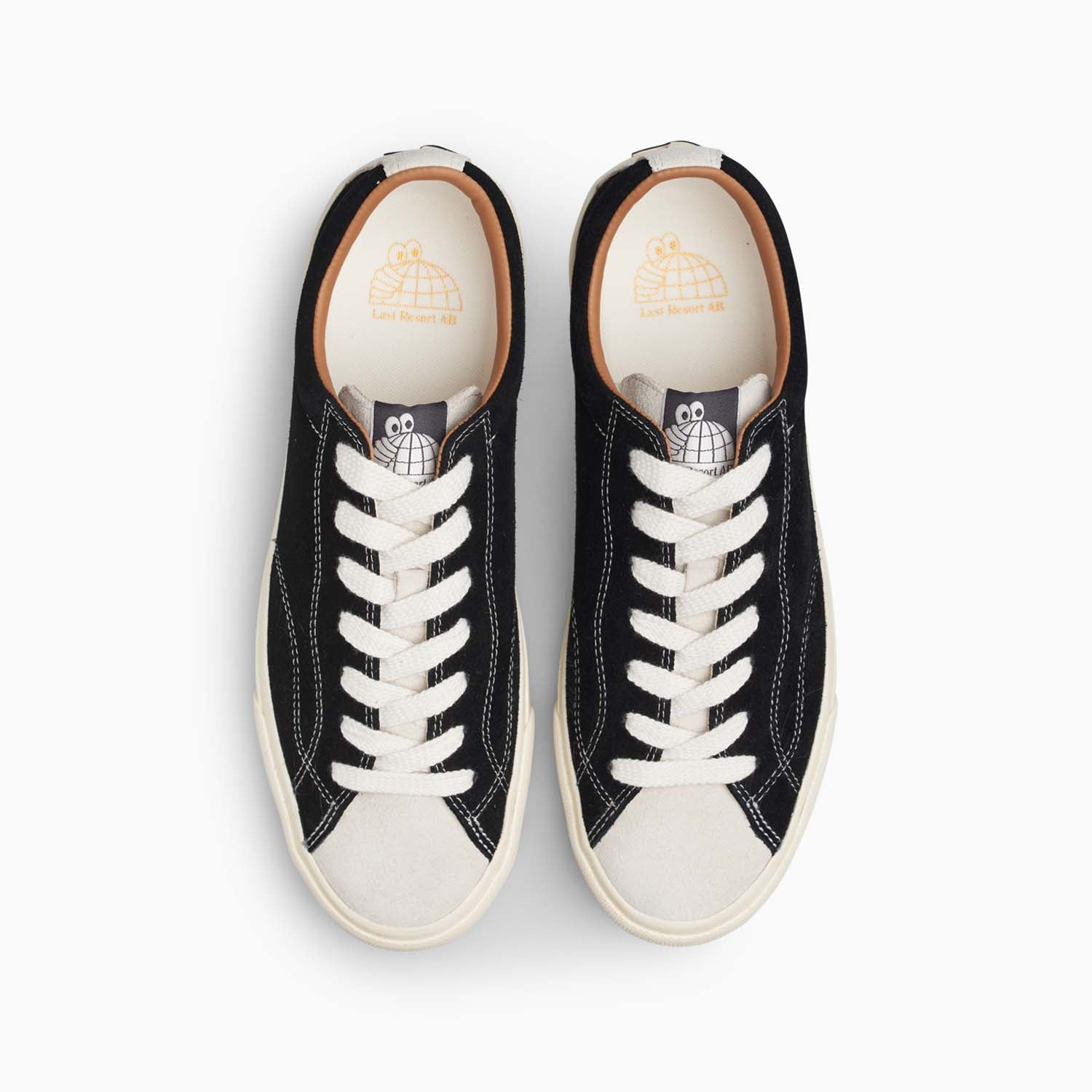 "VM003 LO" SUEDE SHOES (DUO BLACK/WHITE)-3