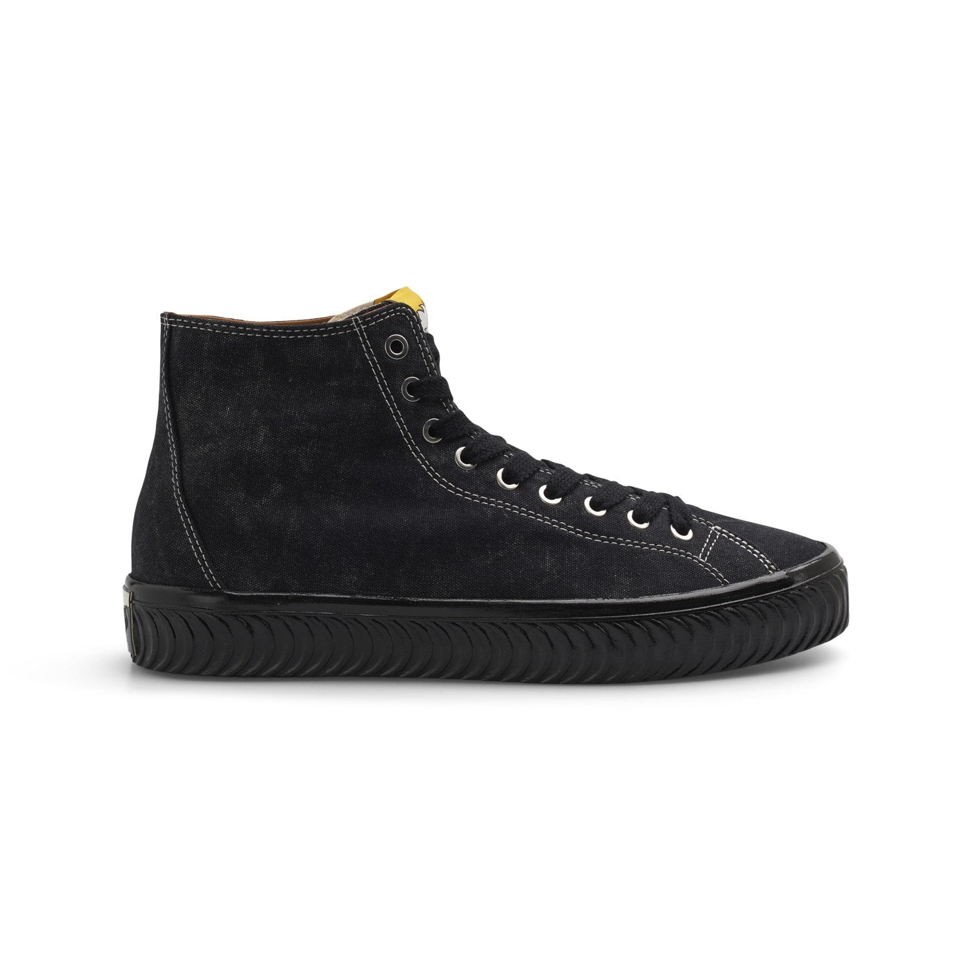 "VM003 HI" CANVAS - WASHED BLACK (SIZE 44.5)