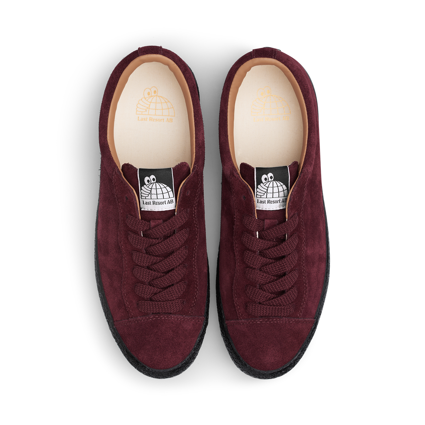 "VM002" SUEDE SHOES (WINE/BLACK)-3
